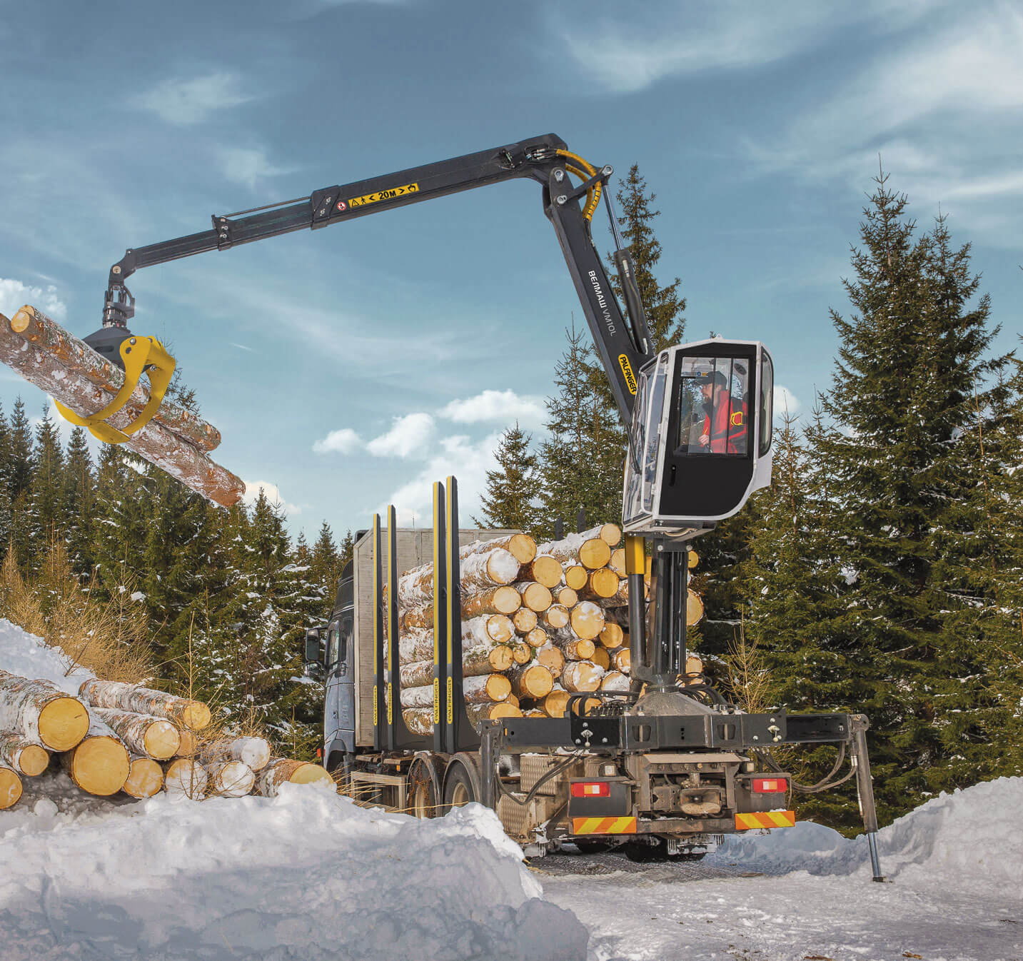 На выставке «Российский лес-2019» PALFINGER представит манипулятор с новой кабиной оператора